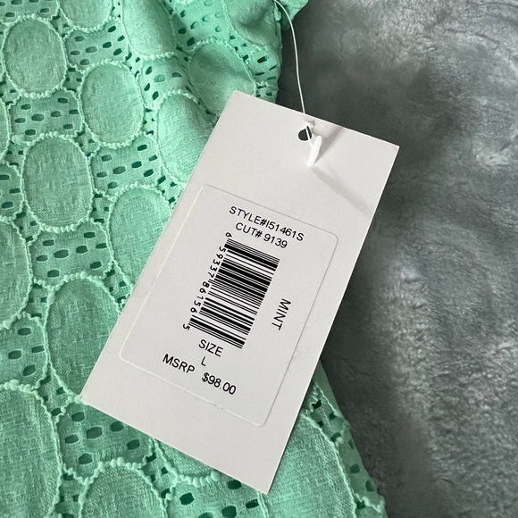 Mint Green Lace Dress - Picture 4 of 4